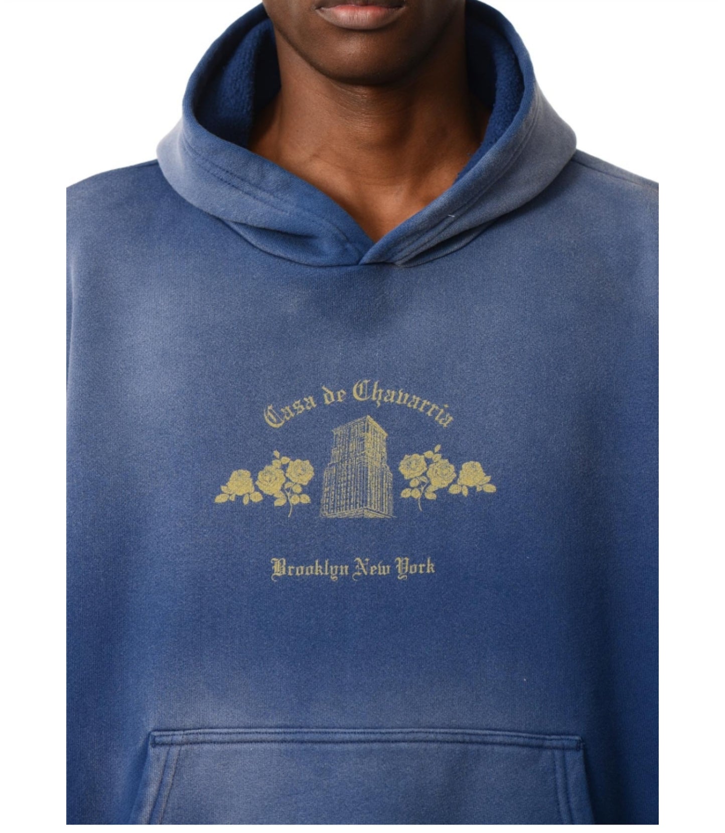 Willy Chavarria- Casa De Chavarria Hoodie - Prussian Blue