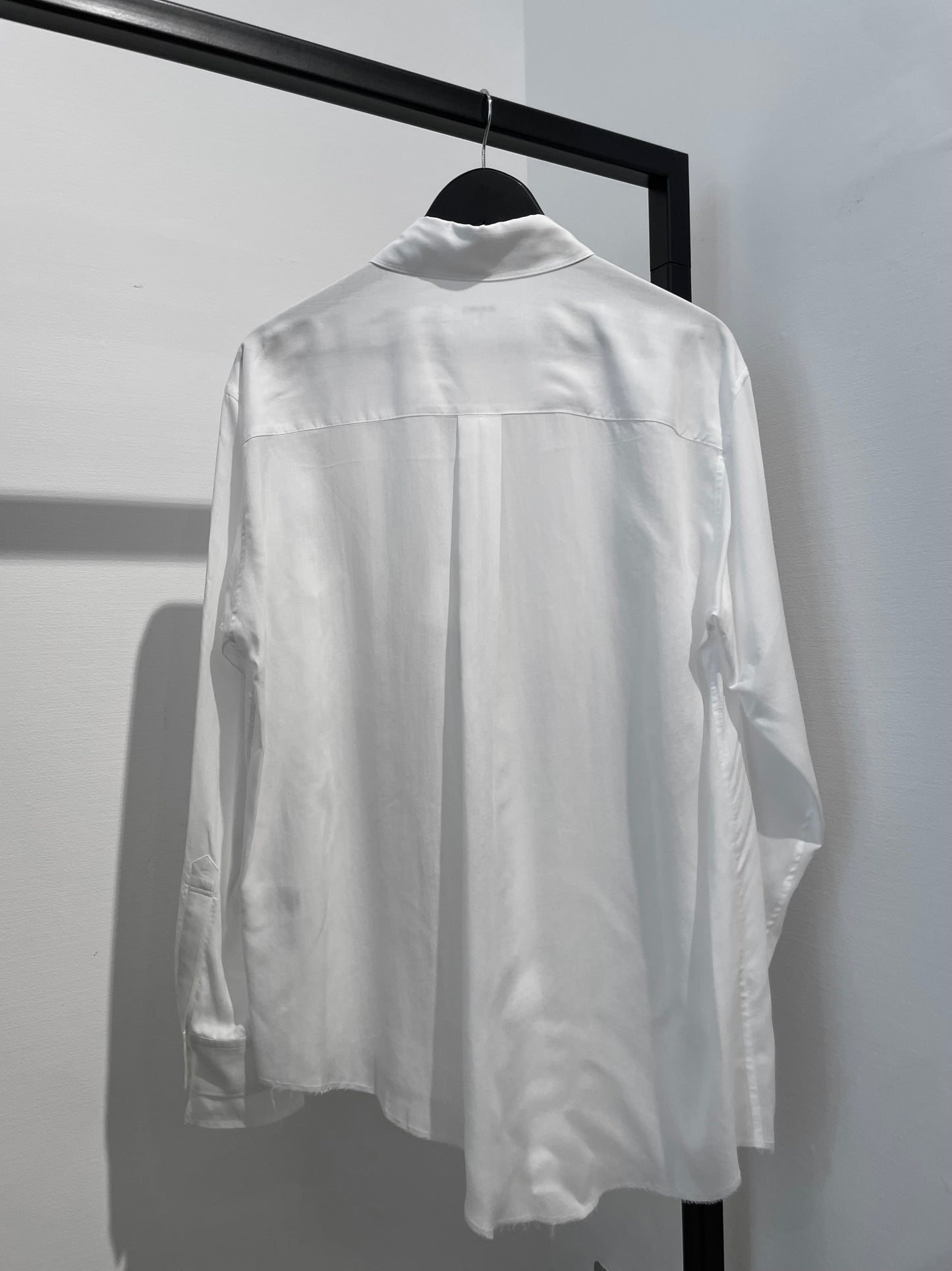 Sulvam Tencel Plastron Shirt - White