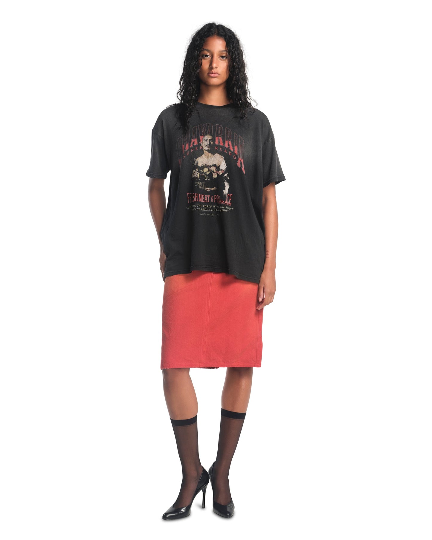 Willy Chavarria - San Chachi Produce Easy Tee - Black