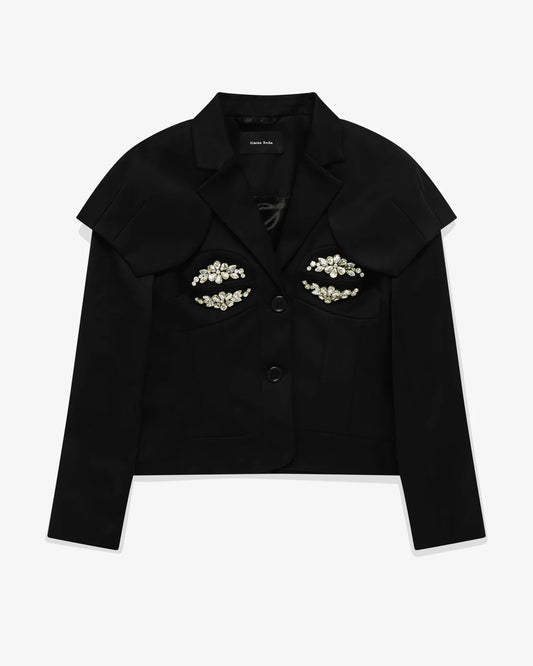 Simone Rocha Crystal-embellished Jacket