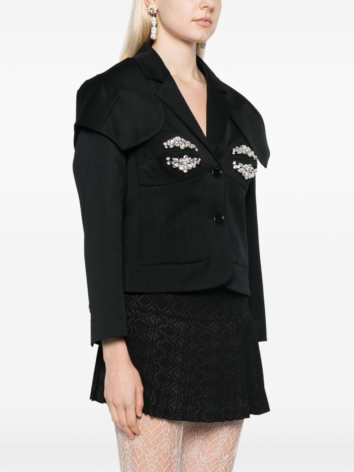 Simone Rocha Crystal-embellished Jacket