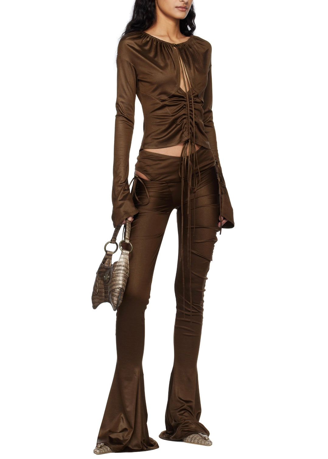 KNWLS Brown Cu Trousers