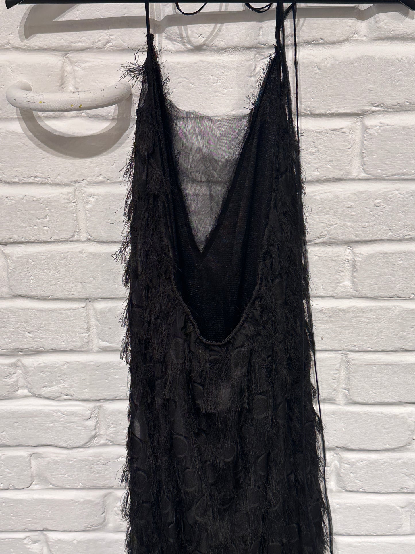 By Cookie H. Deep-neck Backless Halter Dress