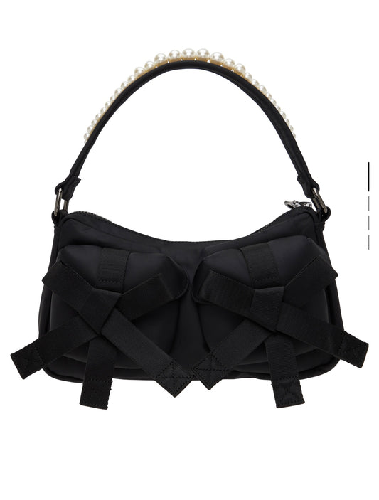 Simone Rocha Beaded Utility Bow Pochette Bag