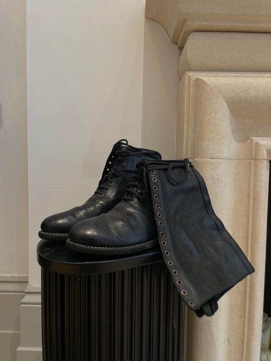 GUIDI 412 Lace-up Boots