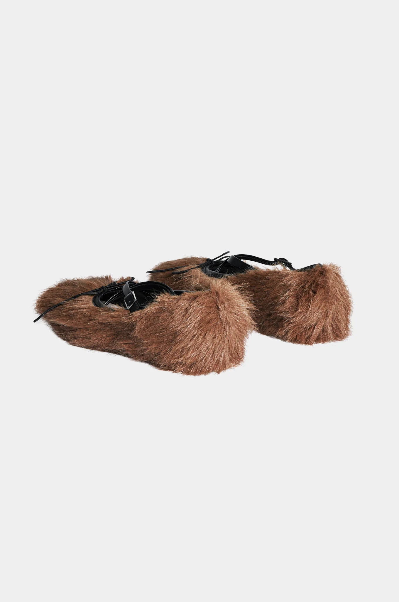 Simone Rocha Faux Fur Ballerina Flats