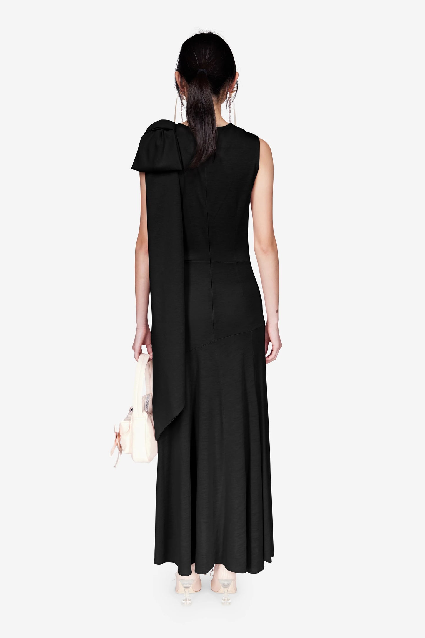 Simone Rocha Bias Cut Sheath Dress with Bow Detail