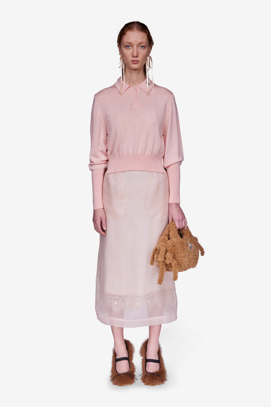 Simone Rocha Embellished Polo Sweater