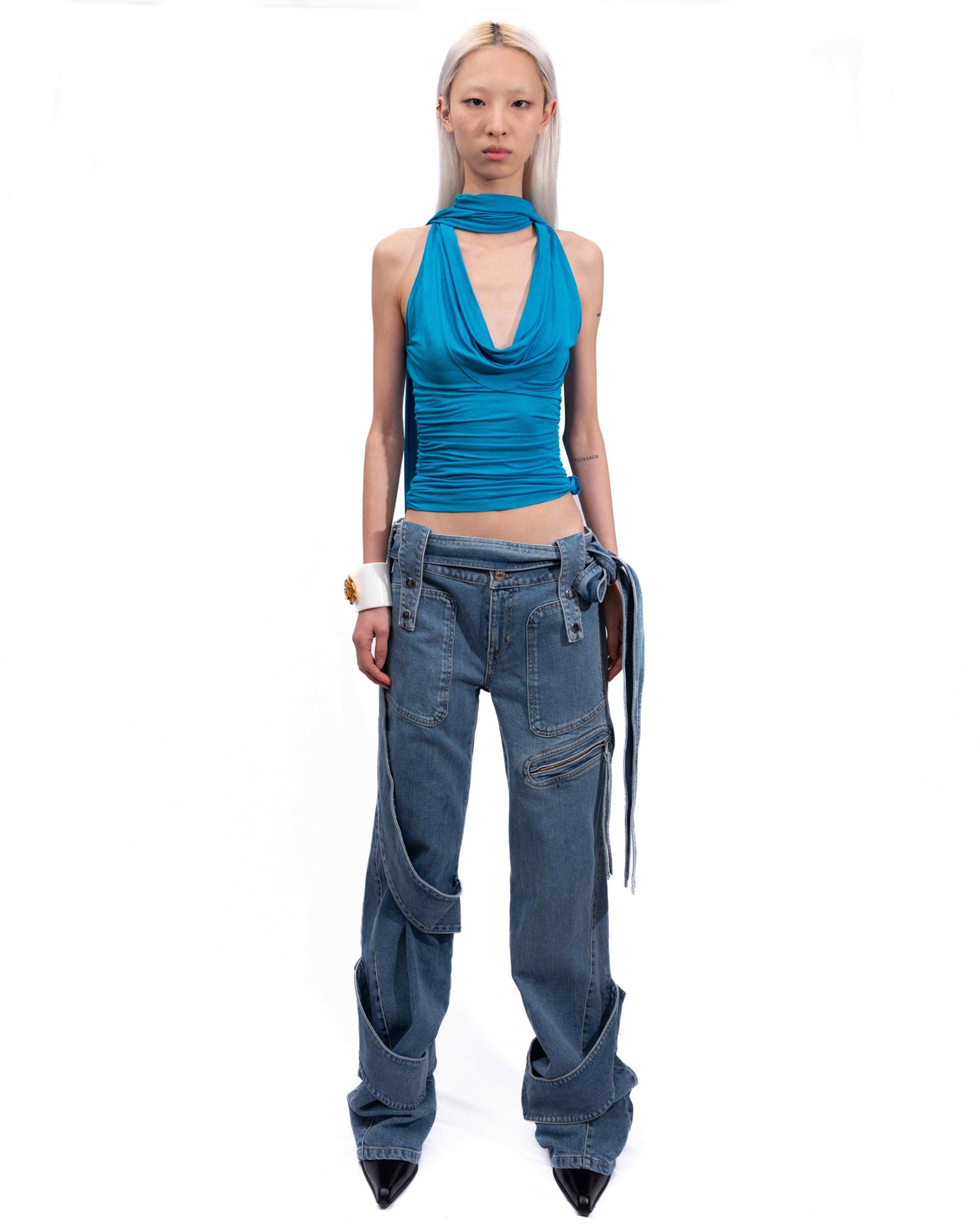 Blumarine - Cargo Jeans With Belt