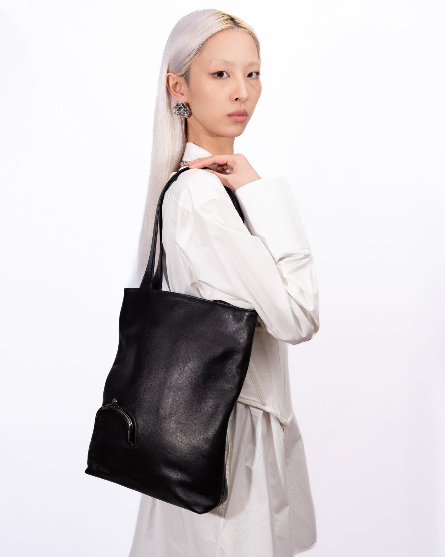 Yohji Yamamoto - Black Clasp Tote