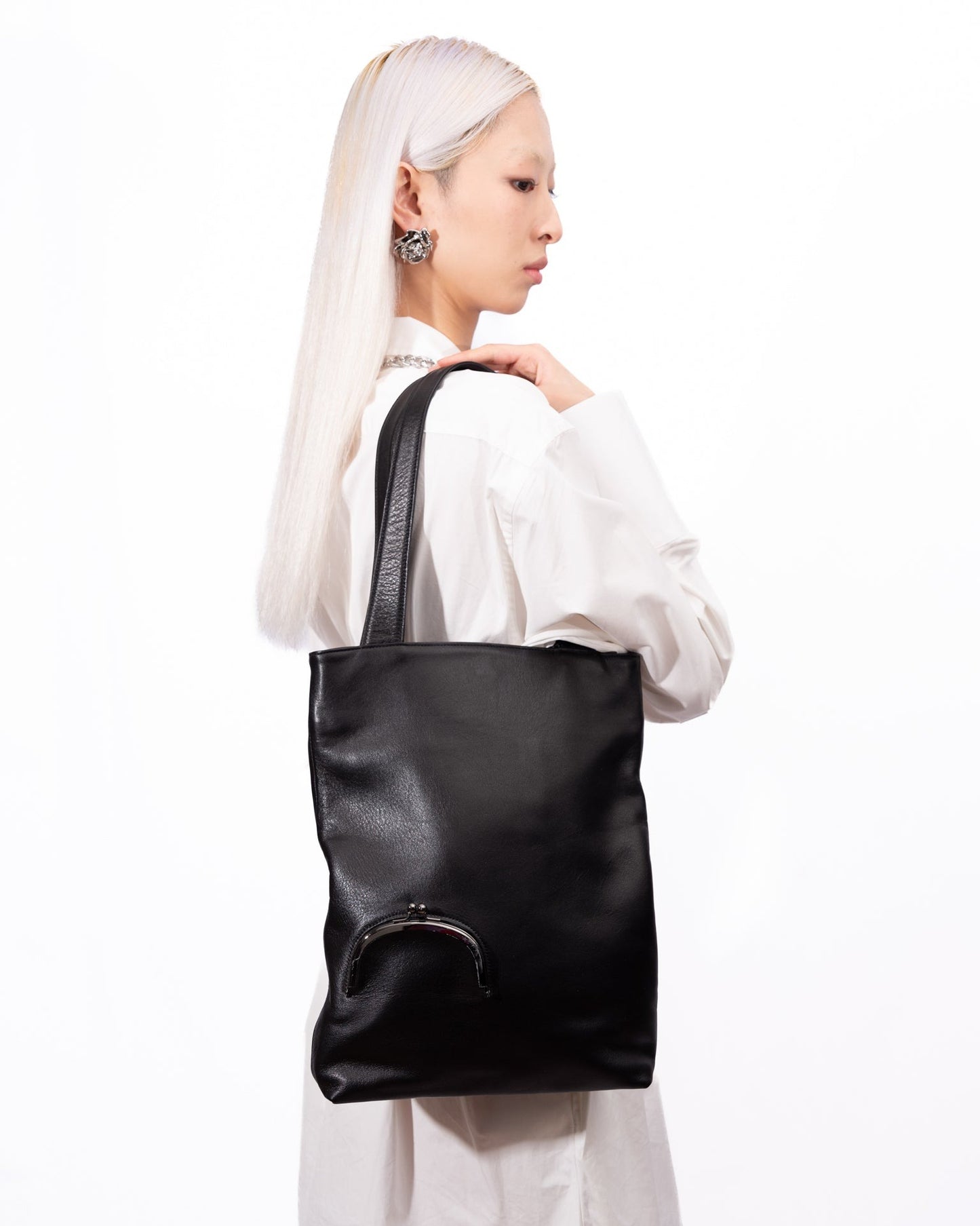 Yohji Yamamoto - Black Clasp Tote