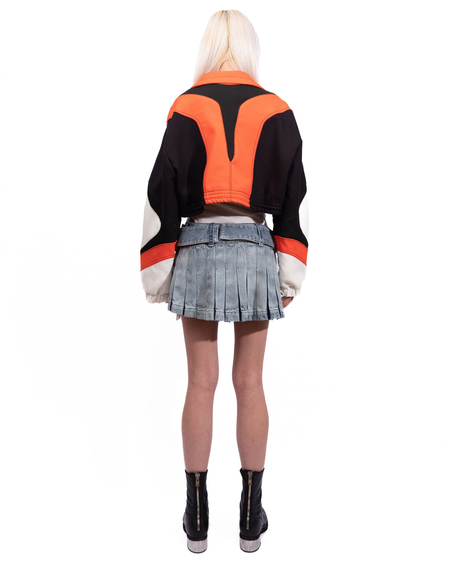 Dion Lee - Panelled Zip-up Cropped Jacket