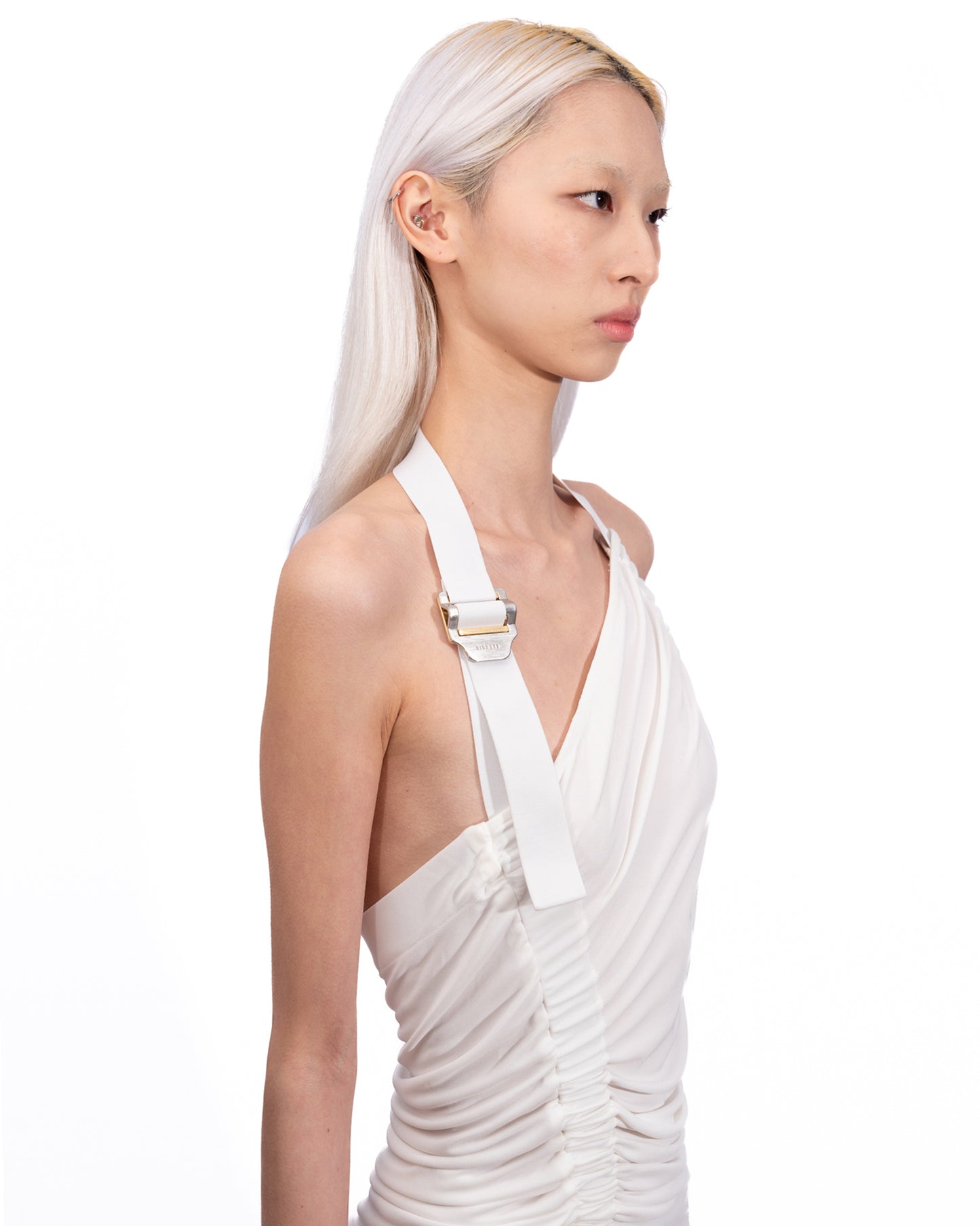 Dion Lee - White Safety Slider Minidress