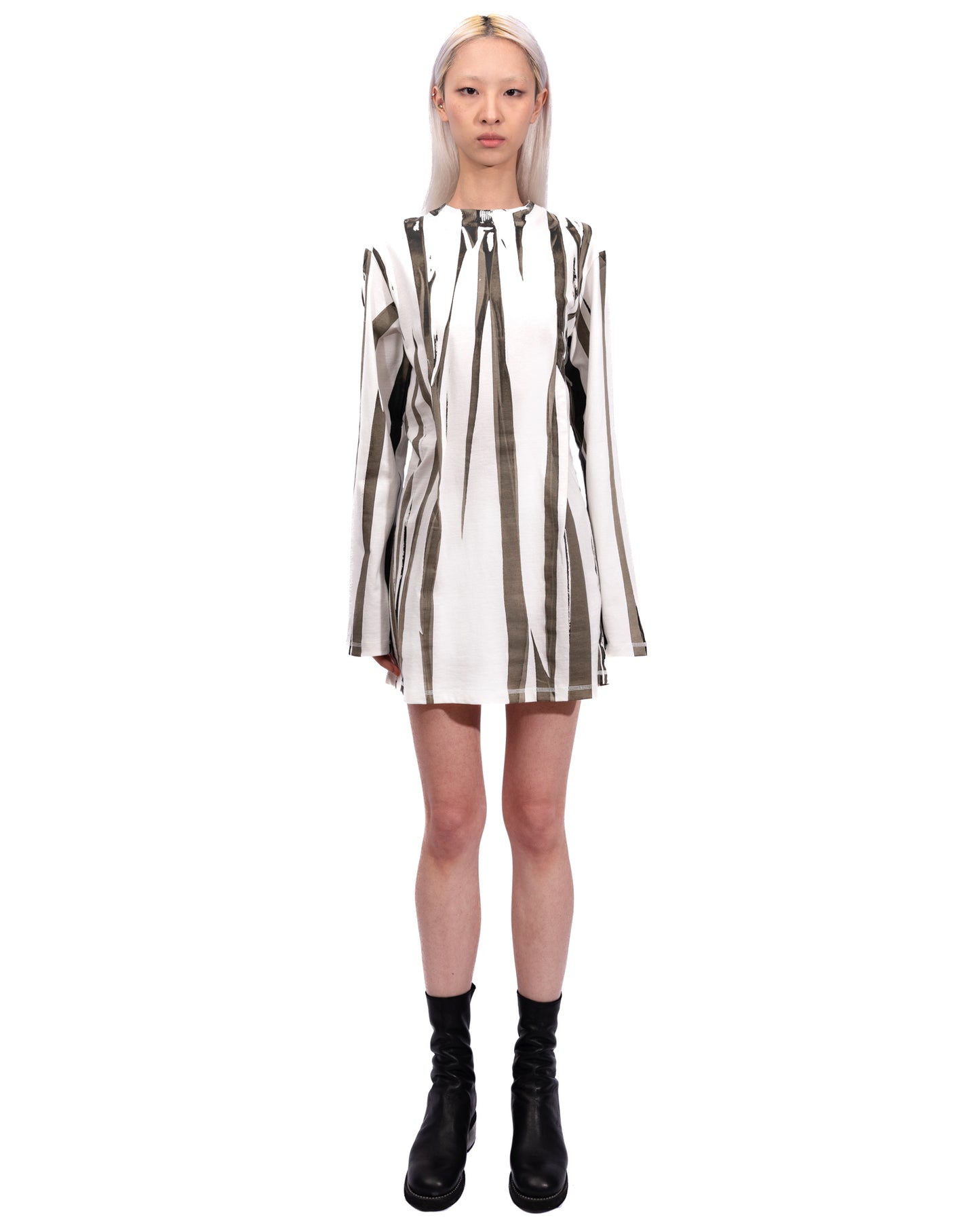 Dion Lee - Fang-print long-sleeved dress