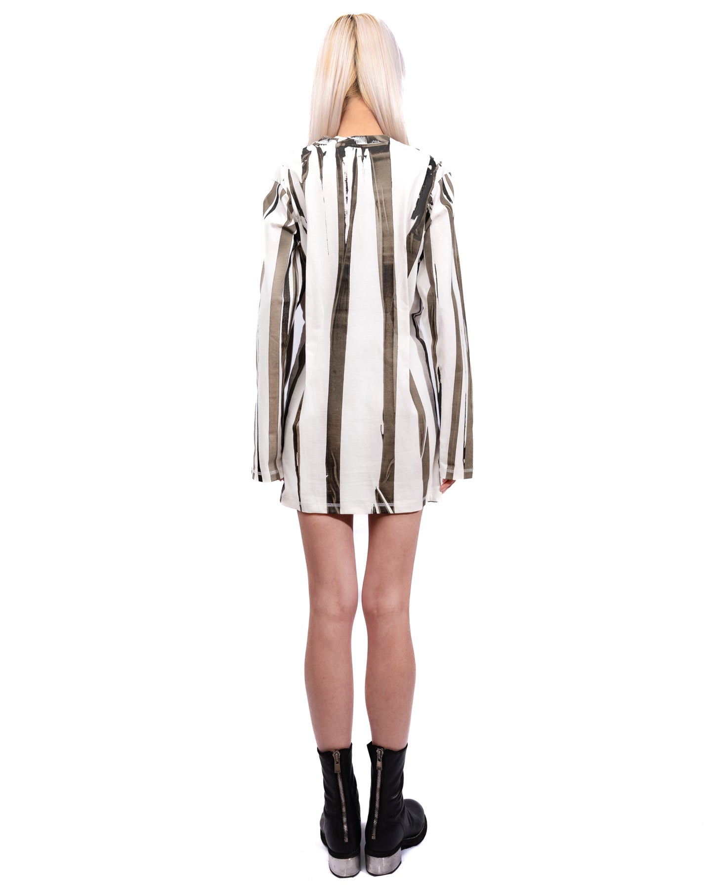 Dion Lee - Fang-print long-sleeved dress