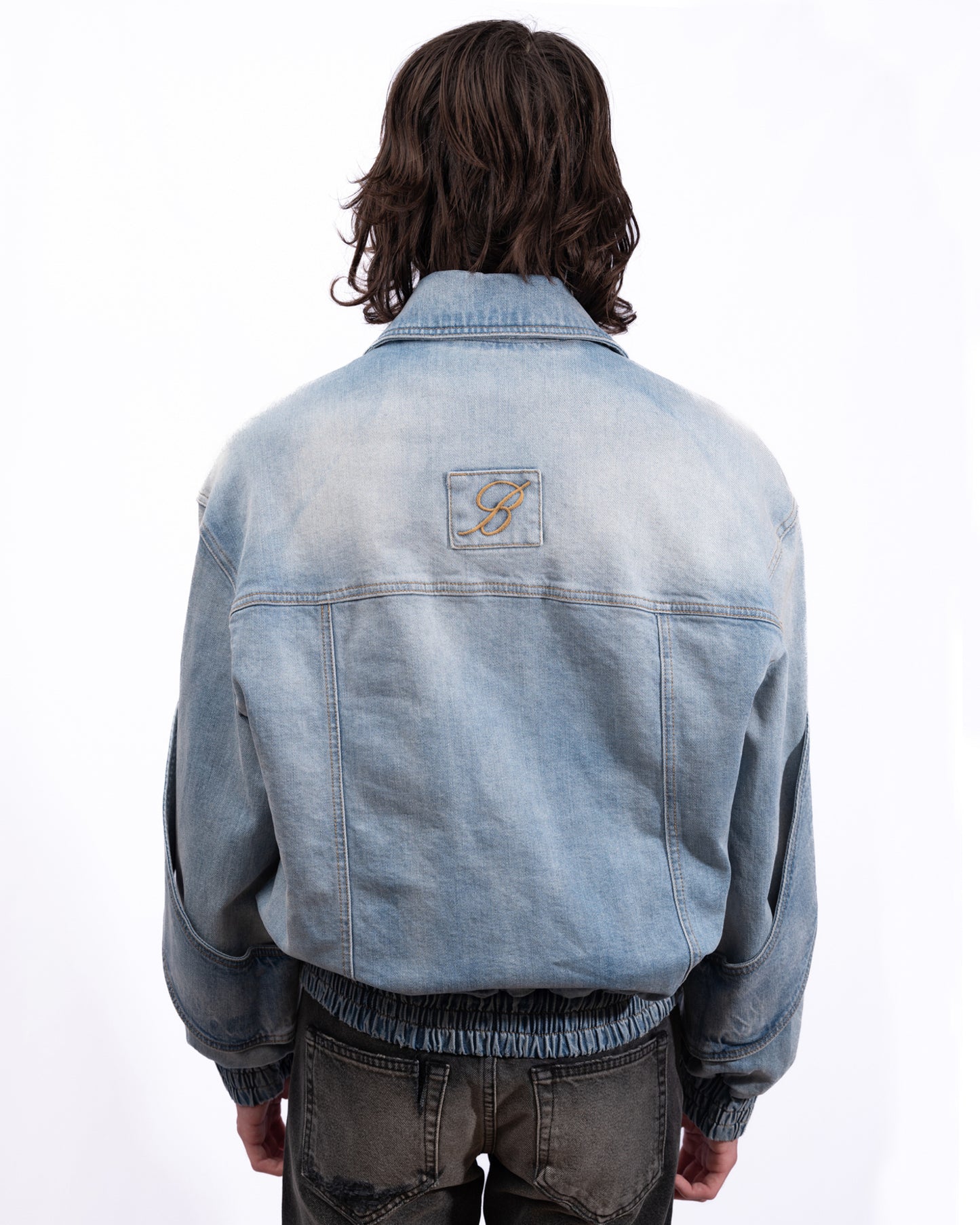 Blumarine - Unisex Padded Denim Bomber Jacket