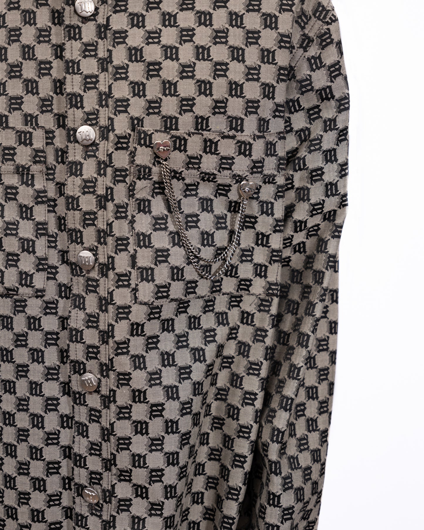 Misbhv - Gray Monogram Workwear Shirt