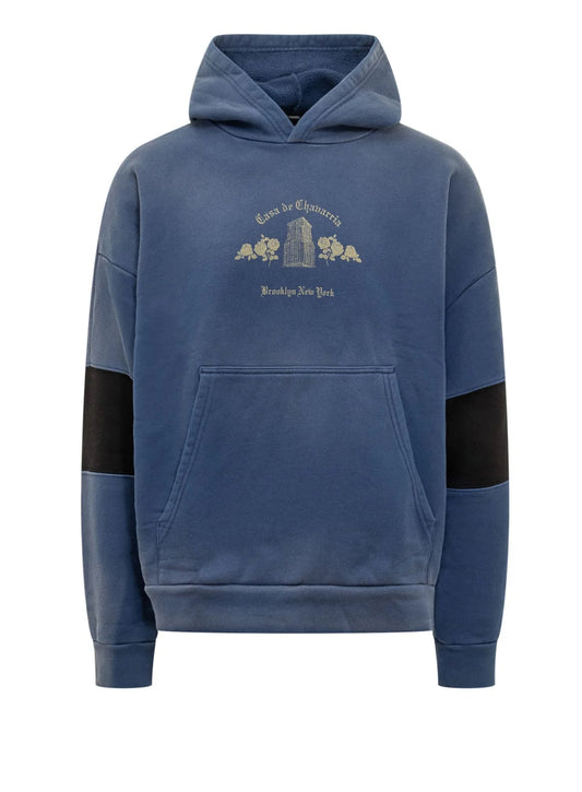 Willy Chavarria- Casa De Chavarria Hoodie - Prussian Blue