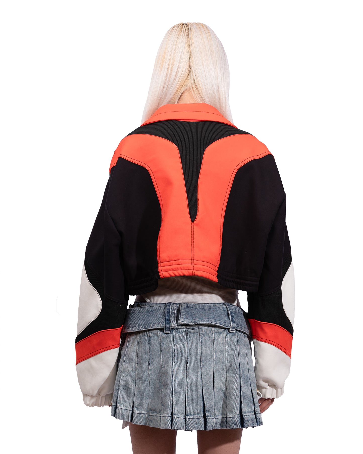 Dion Lee - Panelled Zip-up Cropped Jacket