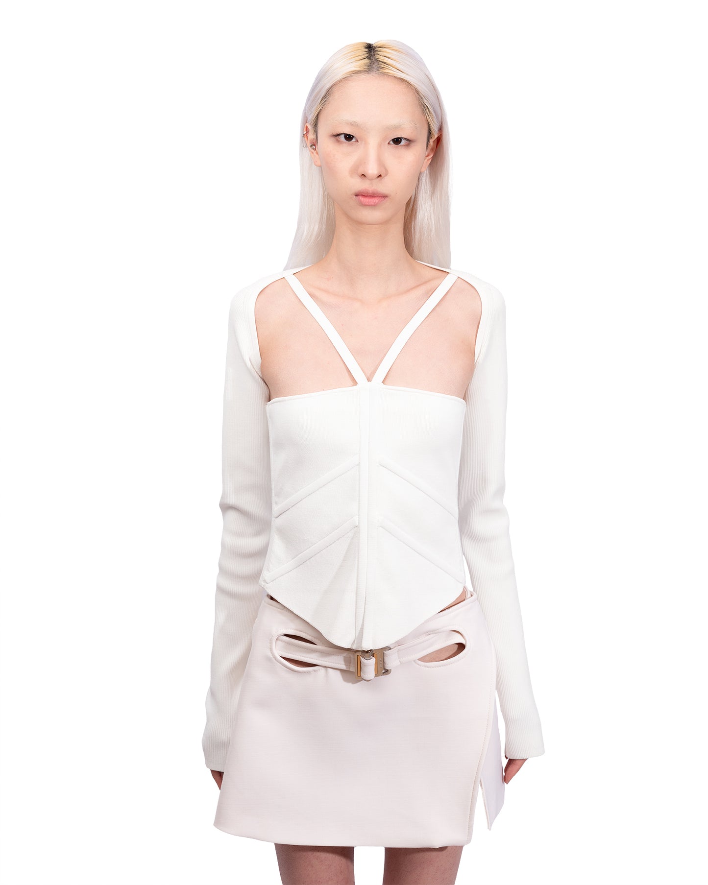 Dion Lee - Square-neck Corset-style Top