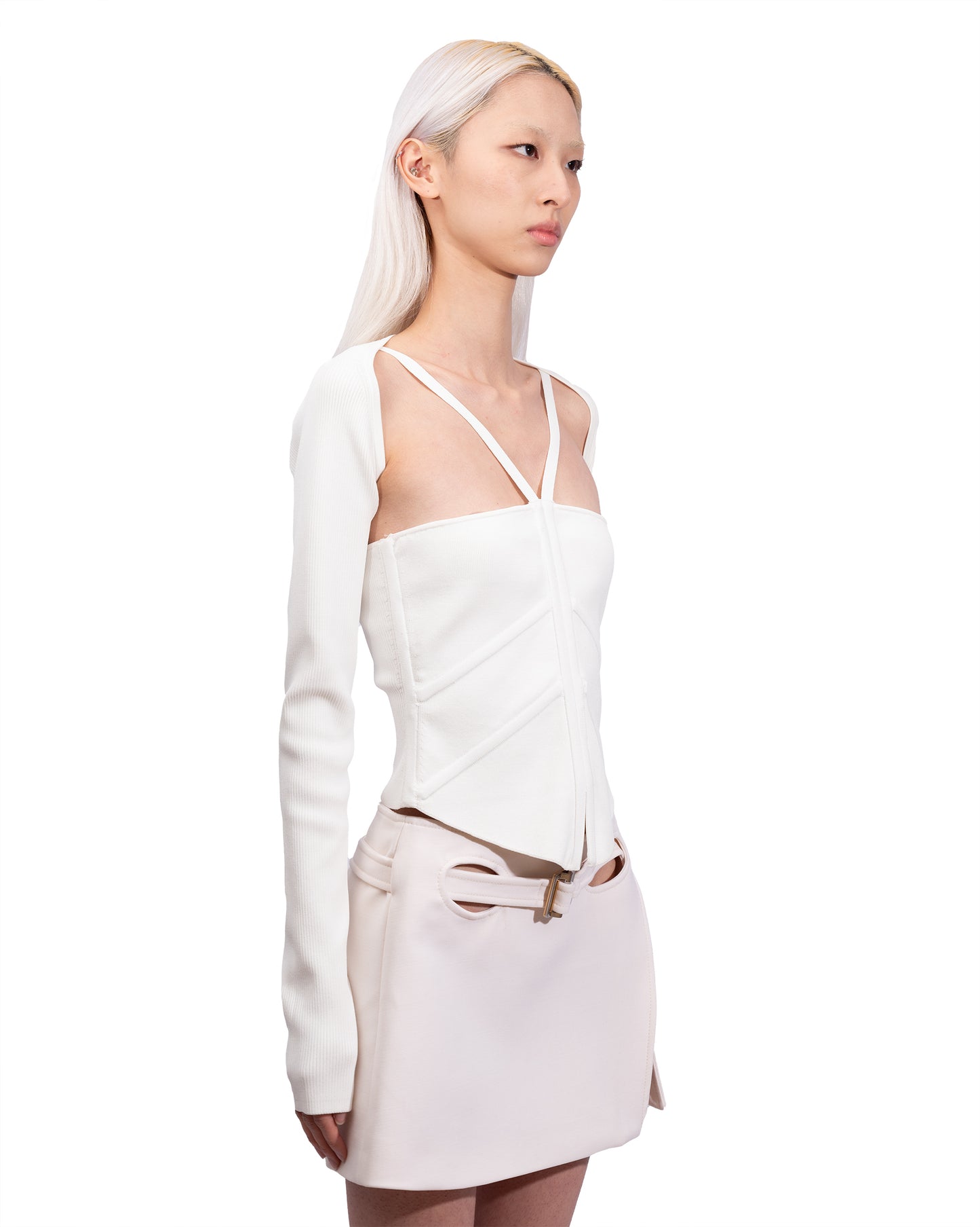 Dion Lee - Square-neck Corset-style Top