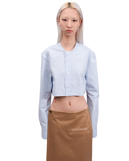 JW Anderson - Blue Cropped Shirt