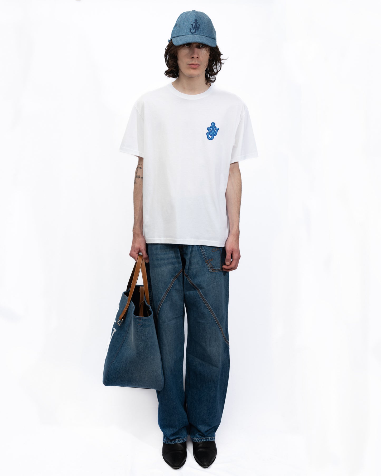 JW Anderson - White Anchor Patch T-Shirt