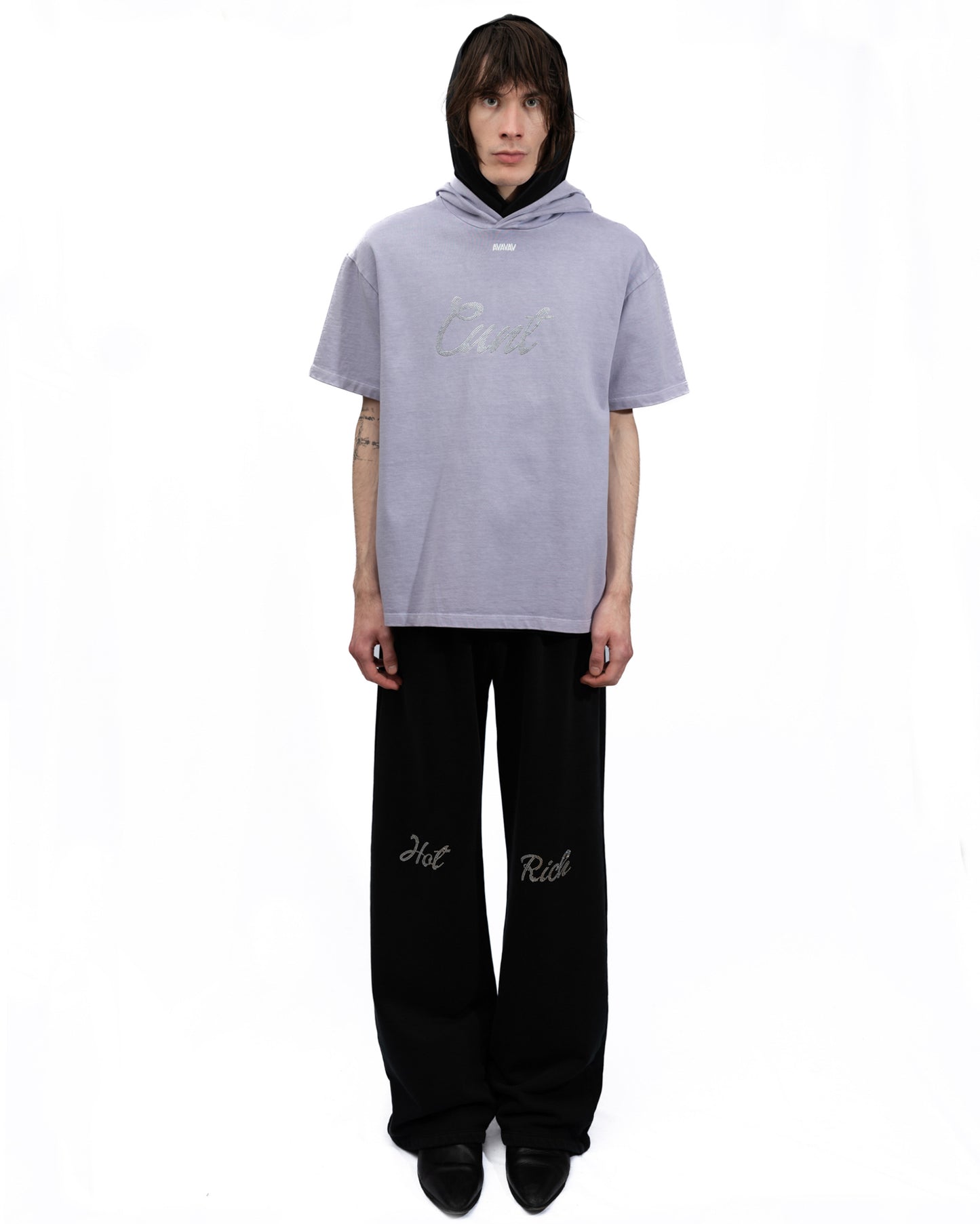 Avavav - Hooded T-shirt Cunt Lavender