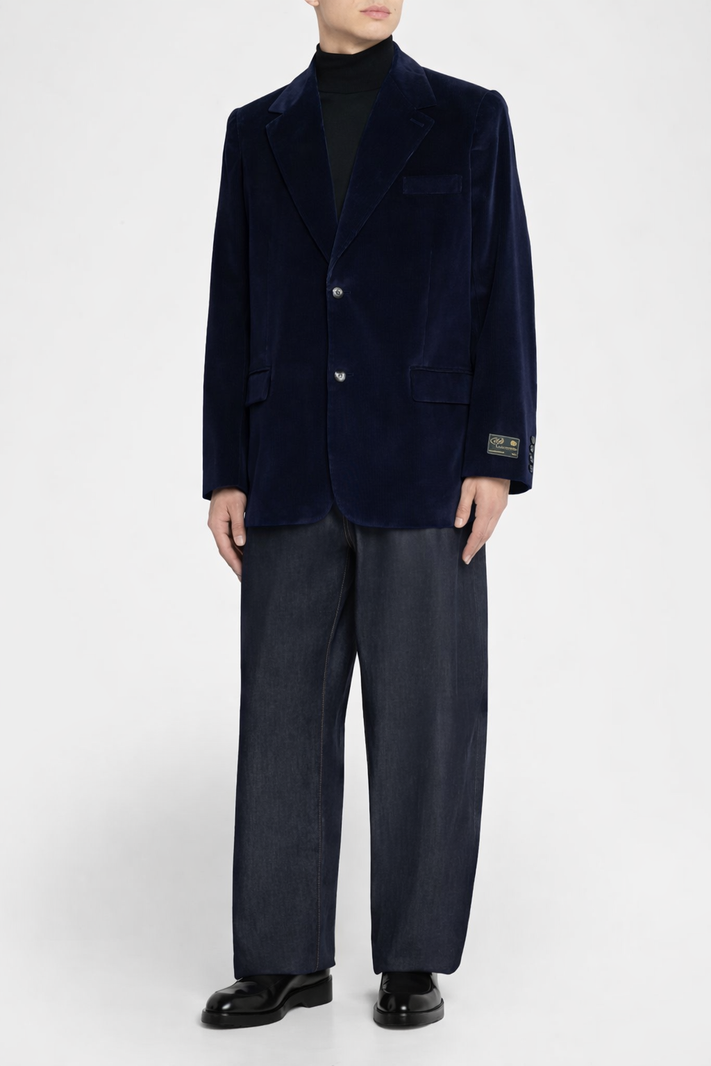 Willy Chavarria - Corduroy Chuco Blazer Navy