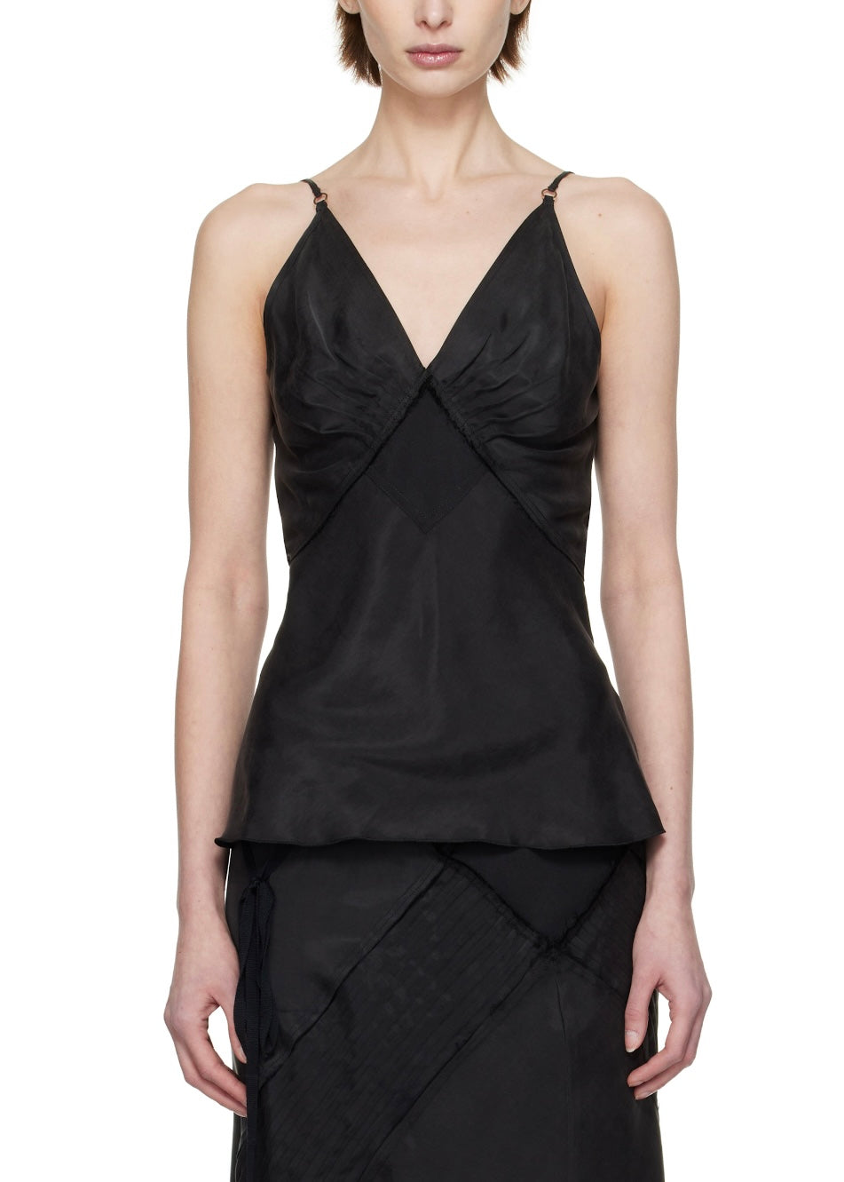 KNWLS Black Elisir Slip Tank Top