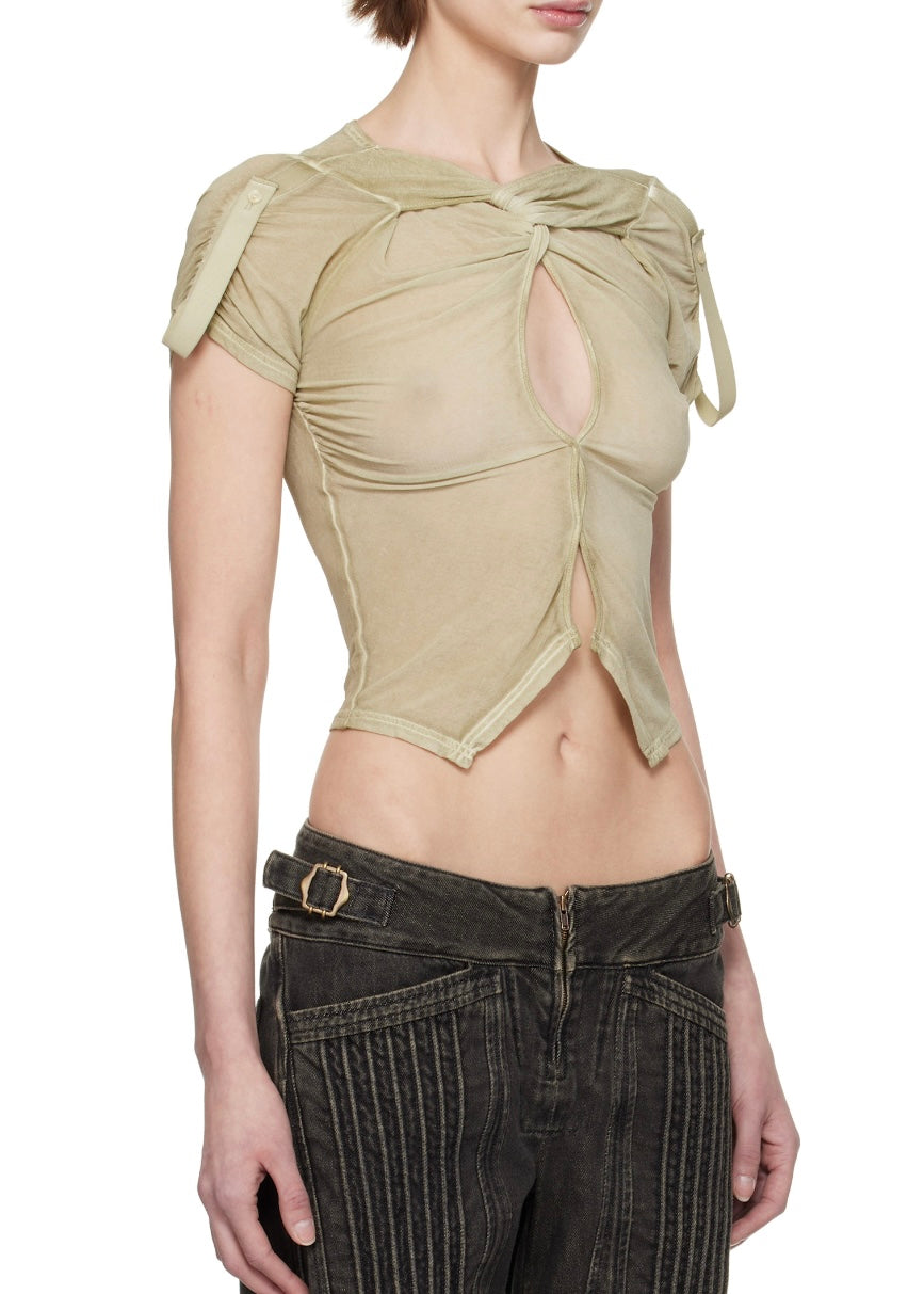 KNWLS Taupe Twist T-shirt