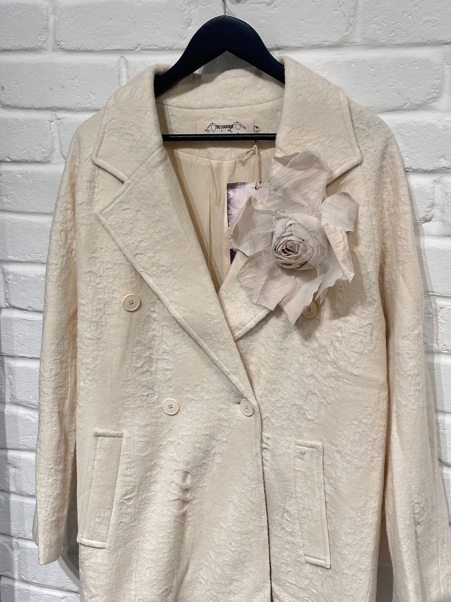 By Cookie H. Ivory Long Jacket