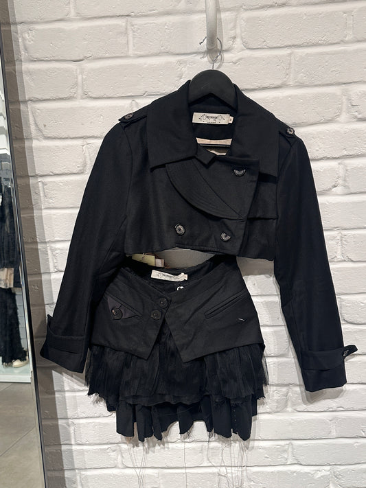 By Cookie H. Layered Mini Skirt