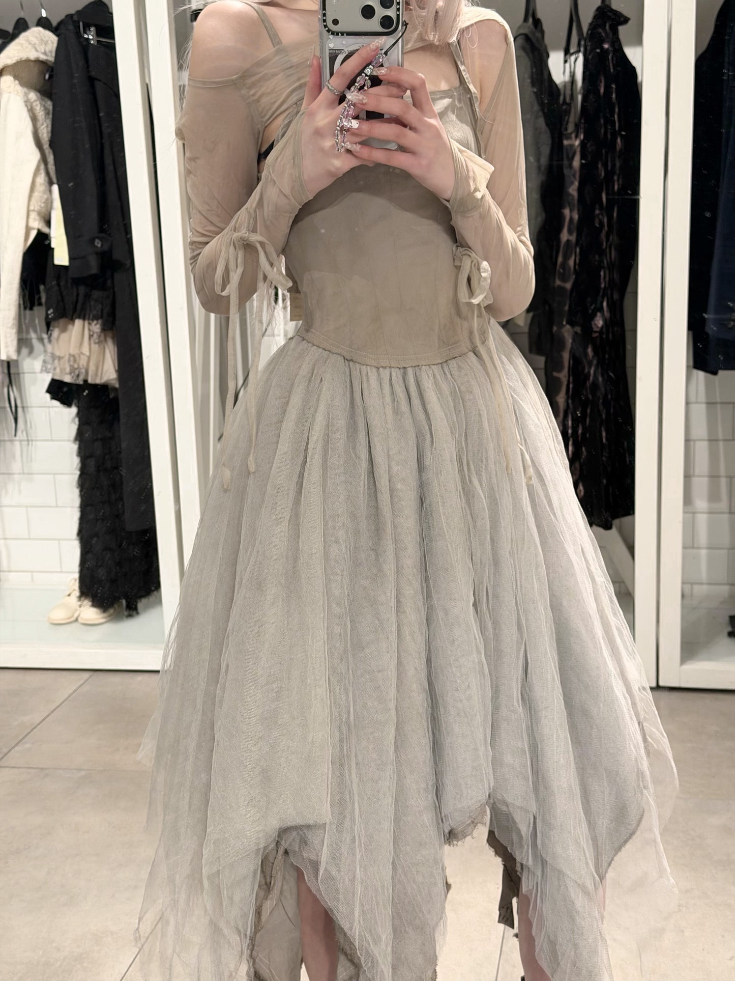 By Cookie H. Grey Tulle Dress