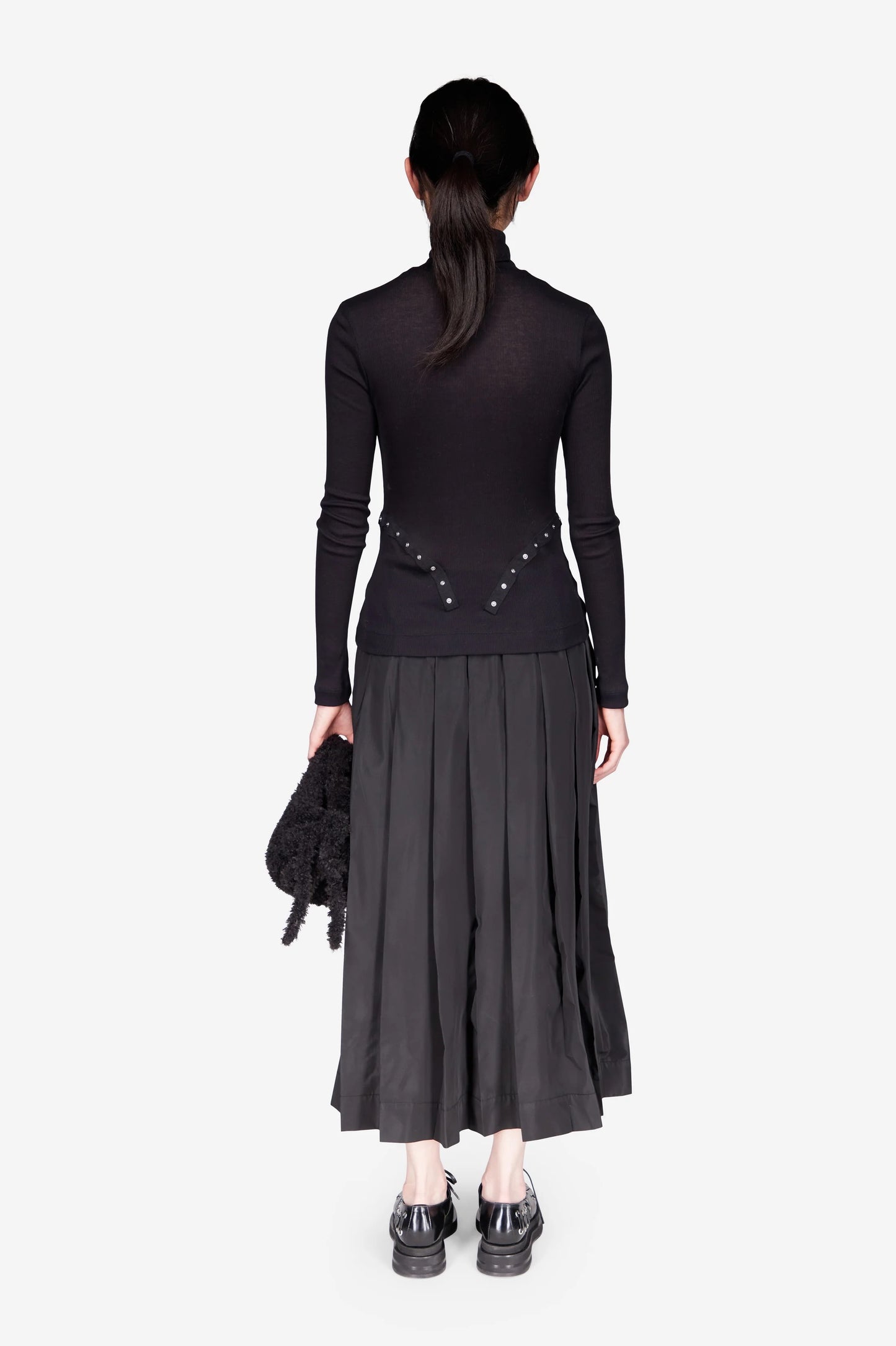 Simone Rocha Ribbed Multi Snap Fitted Top