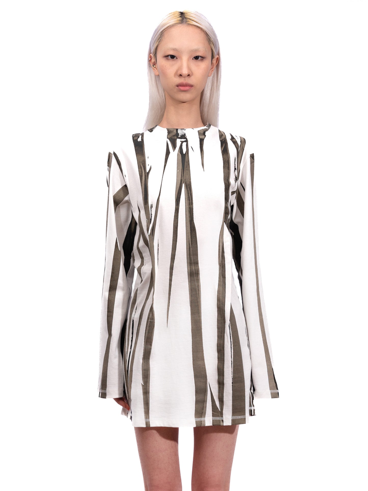 Dion Lee - Fang-print long-sleeved dress