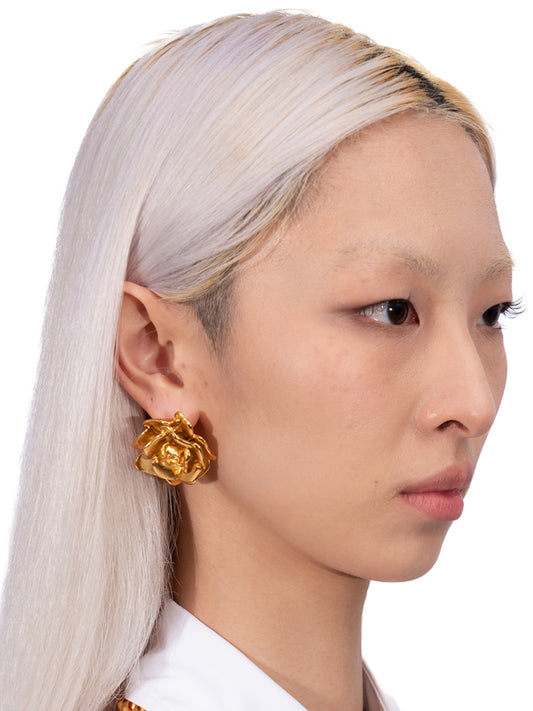 Blumarine - Rose Stud Earring in Gold