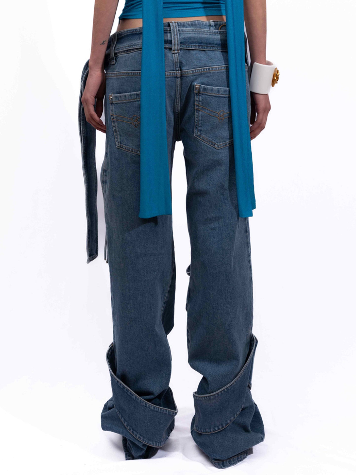 Blumarine - Cargo Jeans With Belt