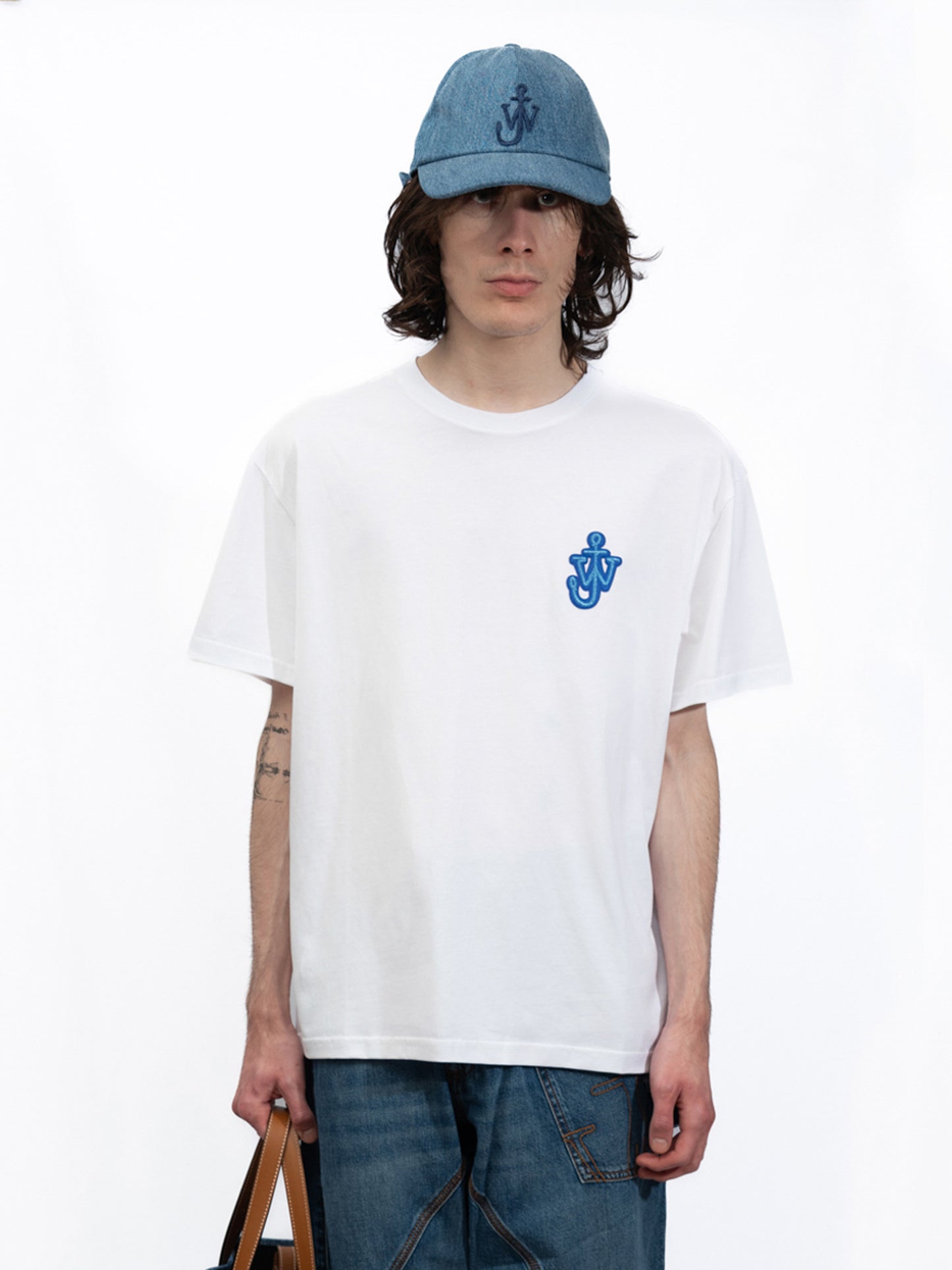 JW Anderson - White Anchor Patch T-Shirt