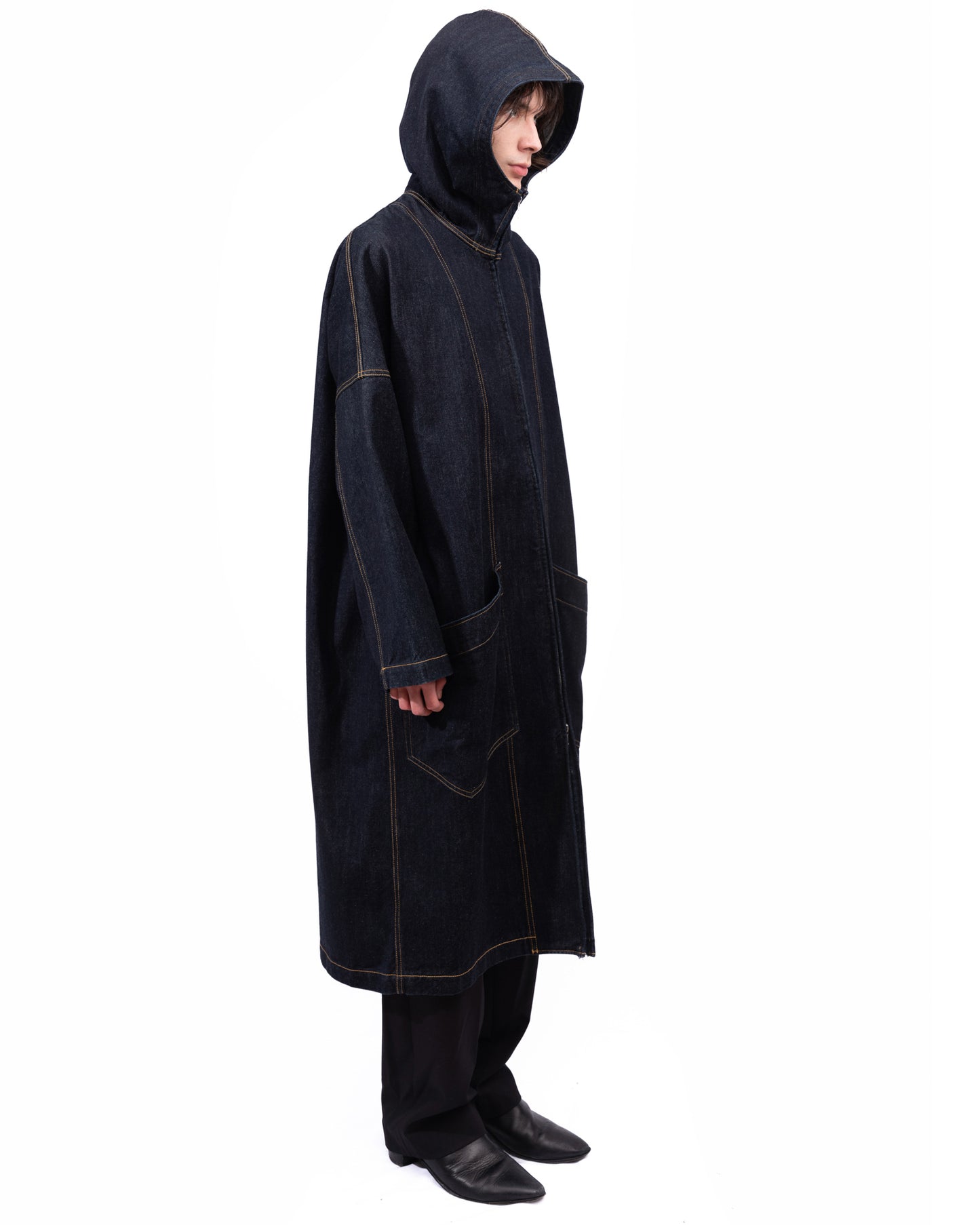 Sulvam - Long Denim Coat